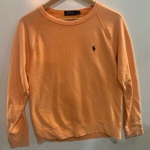 Polo by Ralph Lauren Women's Orange Crew Neck Sweater plus size 14 black label